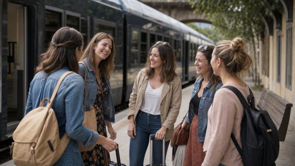 Destinations accessibles en train : organiser un EVJF sans voiture