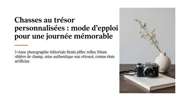 Chasses au trésor personnalisées : mode d’emploi pour une journée mémorable